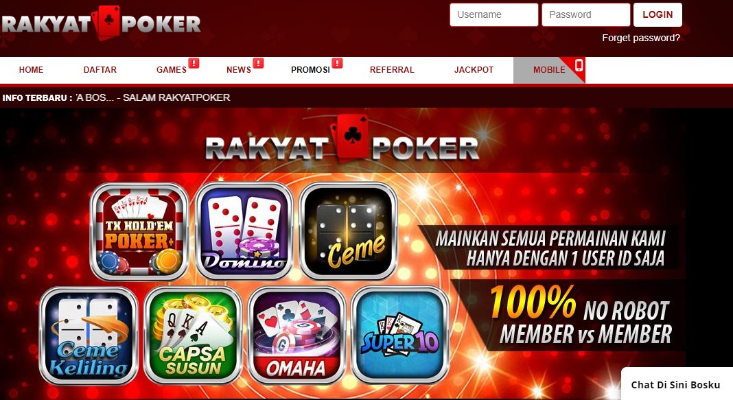 Rakyatpoker Situs Poker Online Paling Mantul